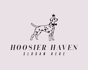 Pet Dalmatian Dog logo design