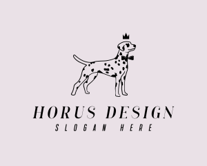 Pet Dalmatian Dog logo design