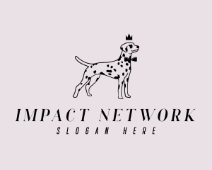 Pet Dalmatian Dog logo design