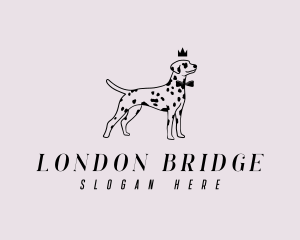 Pet Dalmatian Dog logo design