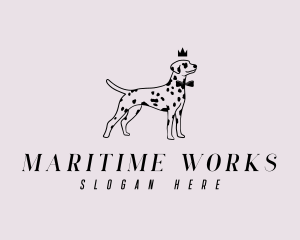 Pet Dalmatian Dog logo design