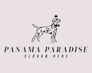 Pet Dalmatian Dog logo design