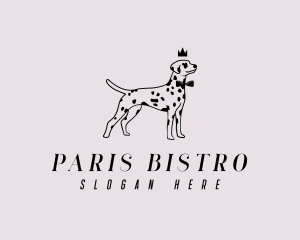 Pet Dalmatian Dog logo design