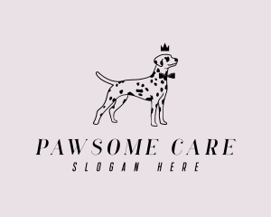 Pet Dalmatian Dog logo design