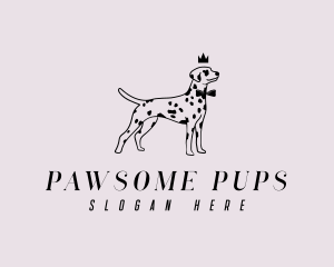 Dog - Pet Dalmatian Dog logo design