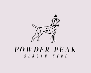 Pet Dalmatian Dog logo design