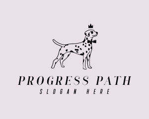 Pet Dalmatian Dog logo design