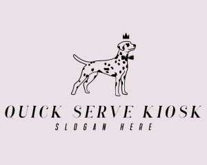 Pet Dalmatian Dog logo design