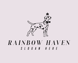 Pet Dalmatian Dog logo design