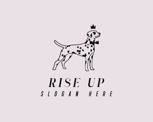 Pet Dalmatian Dog logo design