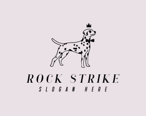 Pet Dalmatian Dog logo design