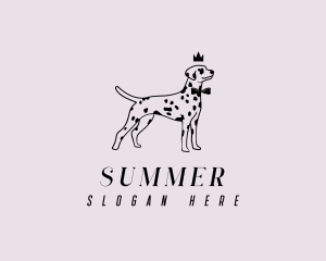 Pet Dalmatian Dog logo design