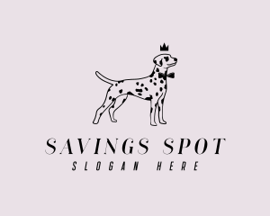 Pet Dalmatian Dog logo design