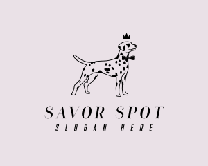 Pet Dalmatian Dog logo design