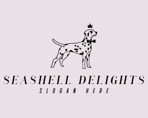 Pet Dalmatian Dog logo design