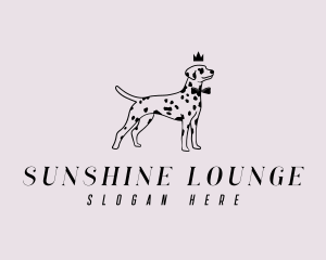 Pet Dalmatian Dog logo design