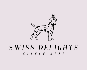 Pet Dalmatian Dog logo design