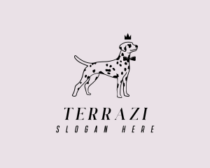 Pet Dalmatian Dog logo design