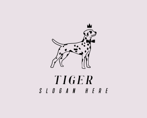 Pet Dalmatian Dog logo design