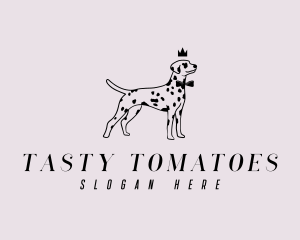 Pet Dalmatian Dog logo design