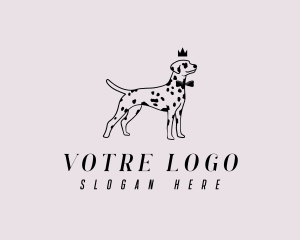Pet Dalmatian Dog logo design