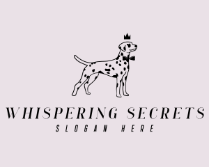 Pet Dalmatian Dog logo design