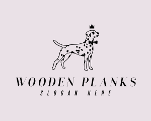 Pet Dalmatian Dog logo design