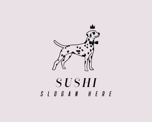 Pet Dalmatian Dog logo design