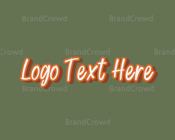 Retro Handwritten Business Logo