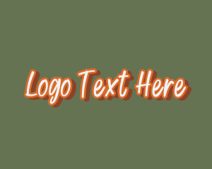 Handwritten - Retro Handwritten Business logo design