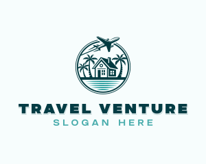 Airplane Travel Vacation logo design