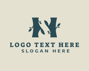 Leaf - Organic Plant Letter S logo design