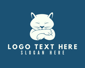 Cartoon - Cartoon Feline Cat logo design