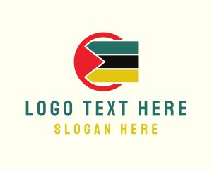 Ethnic - Mozambique Flag Africa logo design