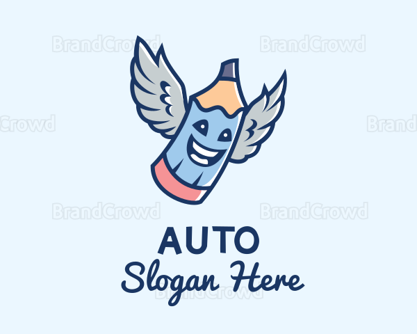 Happy Angel Wings Logo