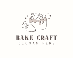 Flower Cake Bakery logo design