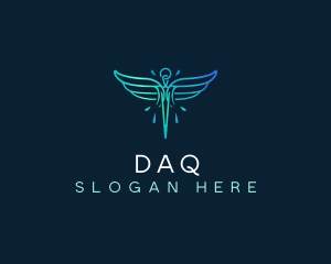 Medical Healthcare Wings Logo