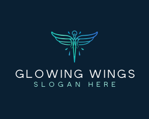 Medical Healthcare Wings logo design