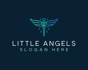 Medical Healthcare Wings logo design