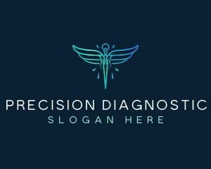 Diagnostic - Medical Healthcare Wings logo design