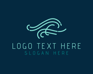 Freelance - Abstract Fluid Wave logo design