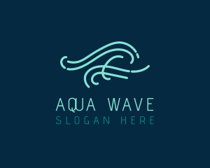 Abstract Fluid Wave logo design