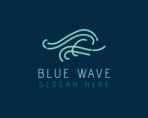 Abstract Fluid Wave logo design