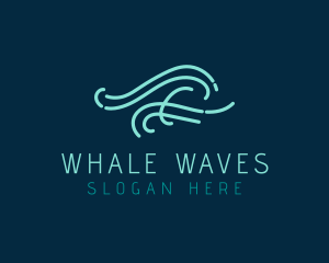 Abstract Fluid Wave logo design