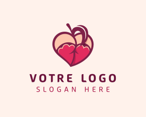 Erotic - Sexy Lingerie Peach logo design