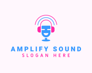 Music Podcast Sound logo design