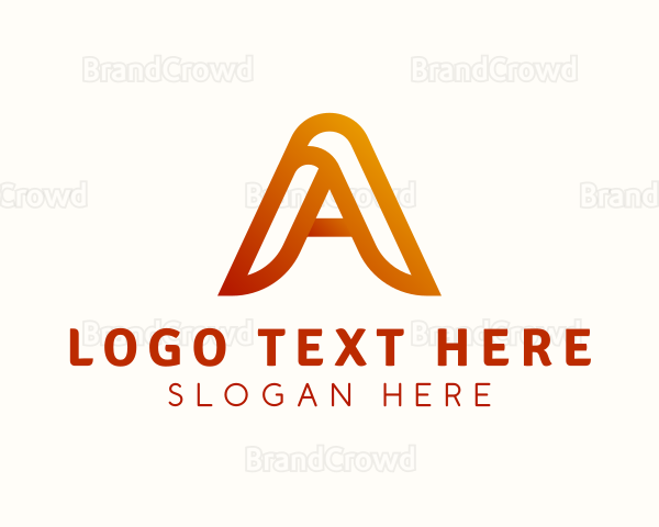 Ecommerce Tech Business Letter A Logo