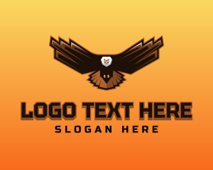 North America - Wild Eagle Gaming Bird Avatar logo design
