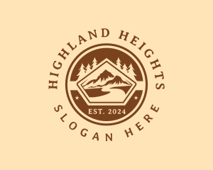 Highland - Nature Outdoor Travel logo design