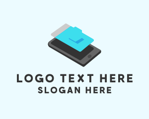 Isometric Mobile Phone Logo